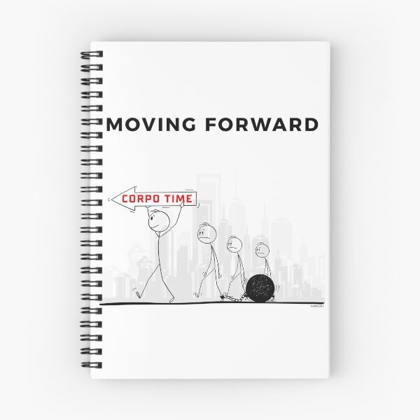Item preview, Moving Forward – Corporate Minimalist Humor designed and sold by chillbyME.