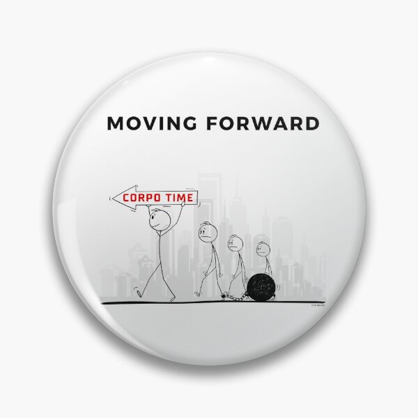 Item preview, Moving Forward – Corporate Minimalist Humor designed and sold by chillbyME.