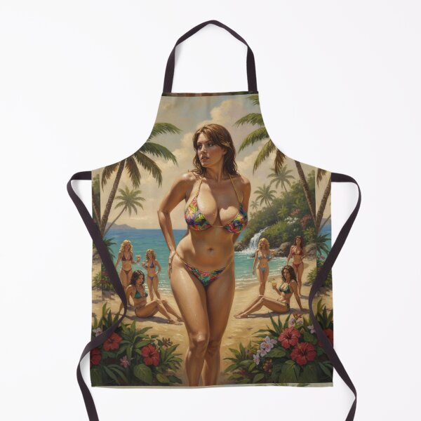 Item preview, fit young woman on the beach designed and sold by Chubby Chase.