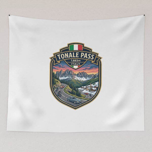Item preview, Tonale Pass – Passo del Tonale – Italian Alps Biker Route Artwork designed and sold by enzoade.