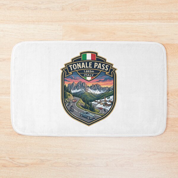 Item preview, Tonale Pass – Passo del Tonale – Italian Alps Biker Route Artwork designed and sold by enzoade.