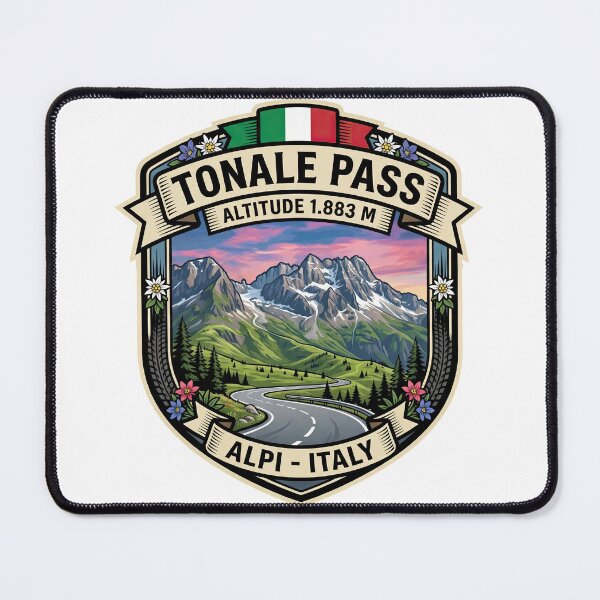 Item preview, Tonale Pass – Passo del Tonale – Italy Mountain Road for Bikers designed and sold by enzoade.