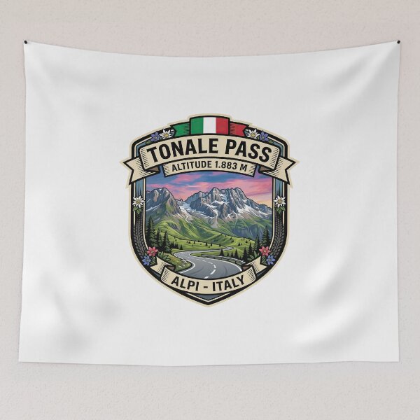 Item preview, Tonale Pass – Passo del Tonale – Italy Mountain Road for Bikers designed and sold by enzoade.