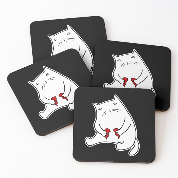 Item preview, Broken heart cat designed and sold by eri-morie.