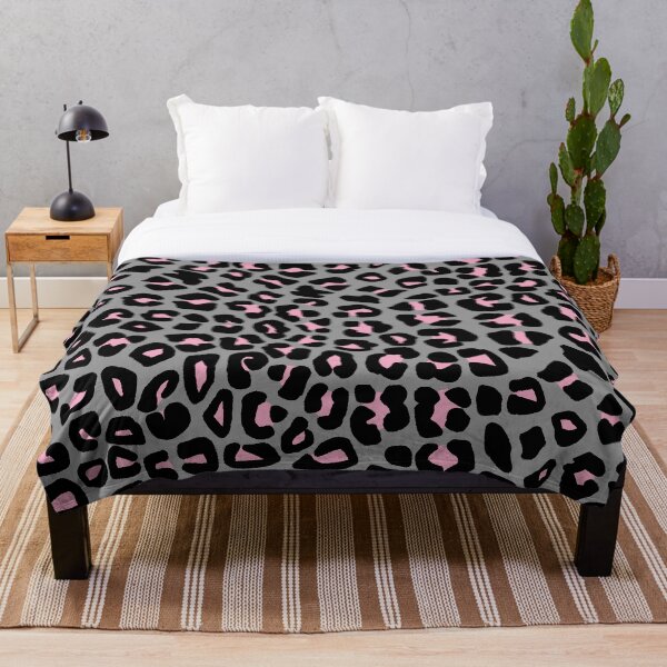 Item preview, Estampado de manchas de leopardo en rosa y gris designed and sold by OneThreeSix.