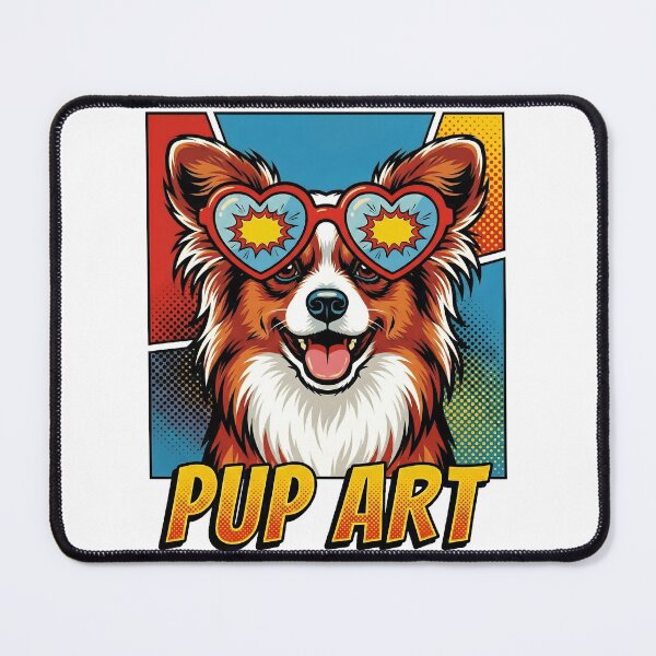 Item preview, Pop Art Papillon Retro Dog designed and sold by k3rstman1.