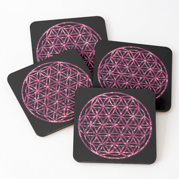 Item preview, Pink Sparkling flower of life designed and sold by hollycooper.