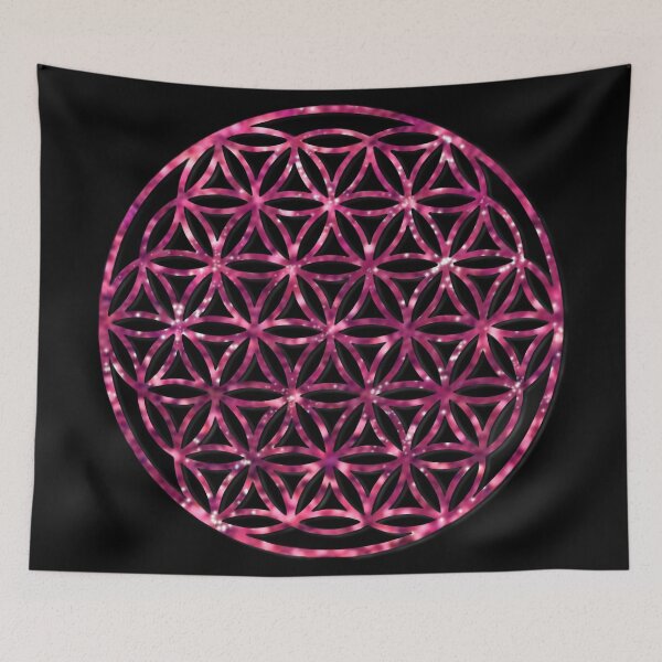 Item preview, Pink Sparkling flower of life designed and sold by hollycooper.