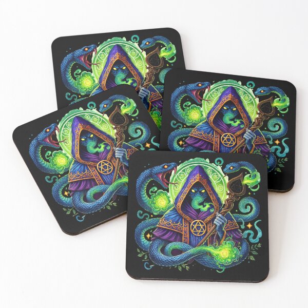 Item preview, The Serpent Sorcerer of the Veiled Sigil designed and sold by TheInkRaven.