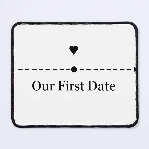 Item preview, cute Our First Date Coordinates Couples Valentine lovers gift designed and sold by shop43.