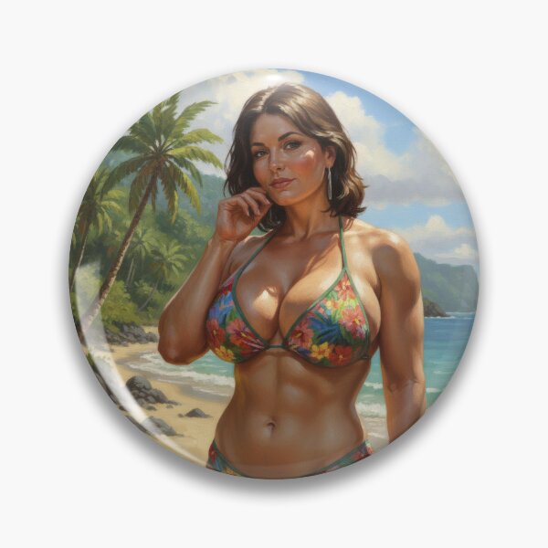 Item preview, fit young woman on the beach designed and sold by Chubby Chase.