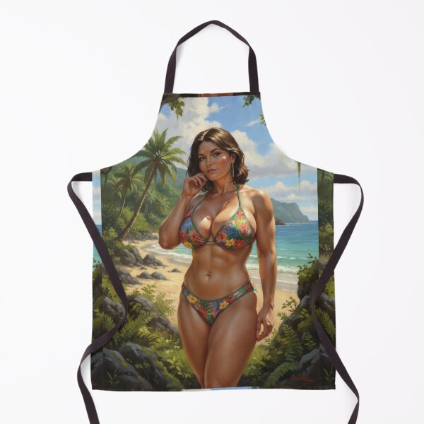 Item preview, fit young woman on the beach designed and sold by Chubby Chase.