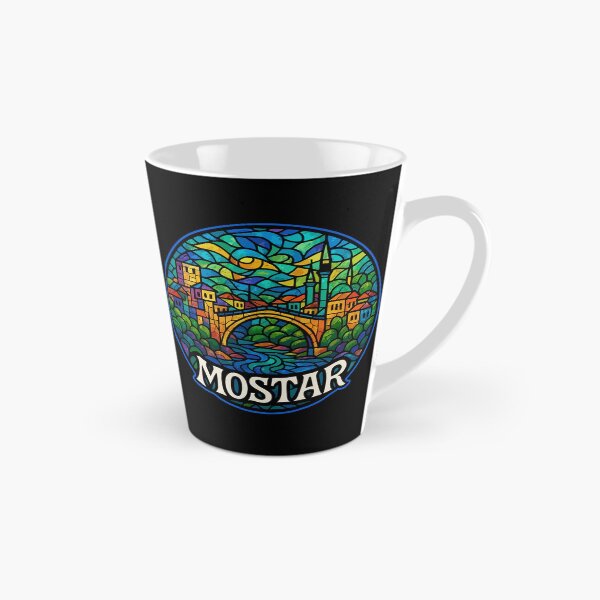 Item preview, Mostar Bosnia And Herzegovina Stained Glass Art designed and sold by TomFrontierArt.