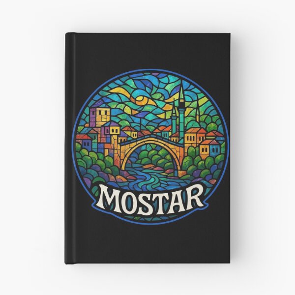 Item preview, Mostar Bosnia And Herzegovina Stained Glass Art designed and sold by TomFrontierArt.
