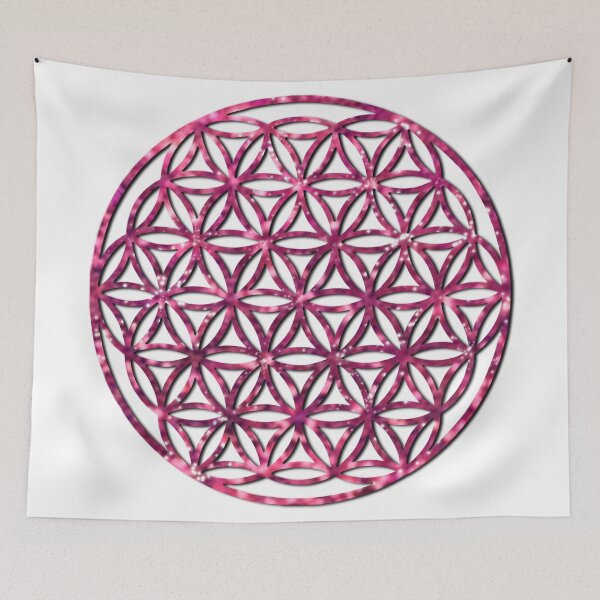 Item preview, Pink Sparkling flower of life, pink glitter scared geometry  designed and sold by hollycooper.
