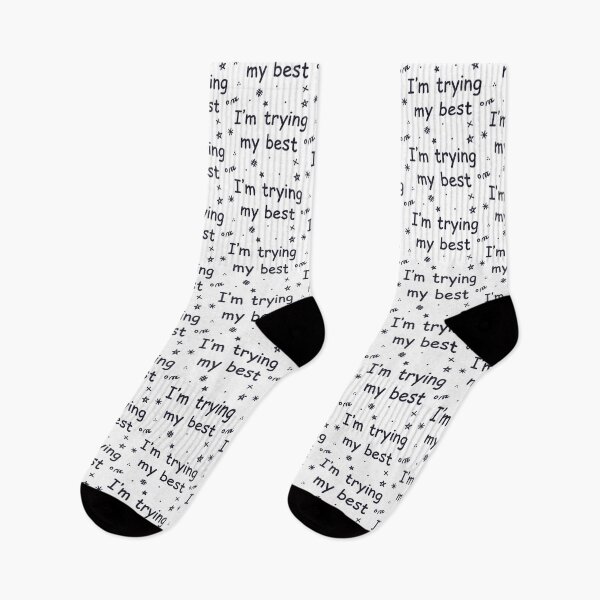 Item preview, I'm Trying My Best - Minimalist Whimsical Quote Art designed and sold by SplashTastic.