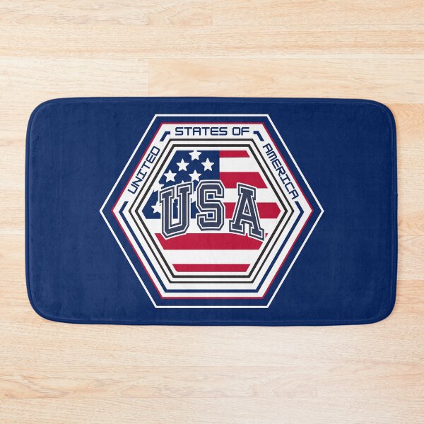 Item preview, United States or America USA Flag Hexagon Emblem – Bold Red White and Blue Patriotic Design for Veterans, Military Families, and Proud Americans designed and sold by GFamilyC.