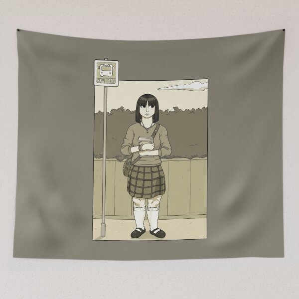 Item preview, The girl waiting for the bus. designed and sold by JuanAlmeidaArts.