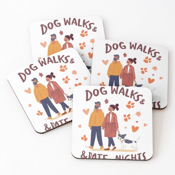 Item preview, Dog Walks & Date Nights Pet Lover Couples dog couple lovers designed and sold by shop43.
