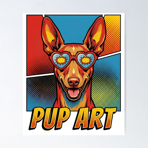Item preview, Pop Art Pharaoh Hound Retro Dog designed and sold by k3rstman1.