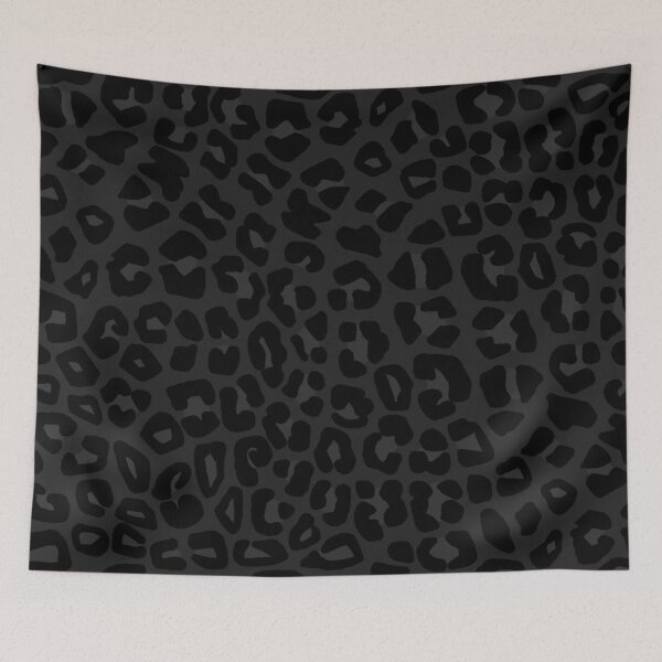 Item preview, Leopard Print Pattern in Black, Charcoal Grey designed and sold by OneThreeSix.