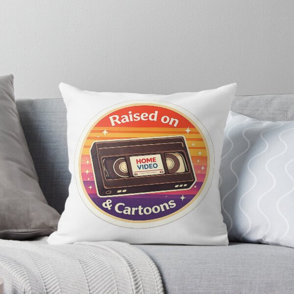 Item preview, Raised on VHS & Cartoons Retro 80s Nostalgia  designed and sold by D S DESIGNS .