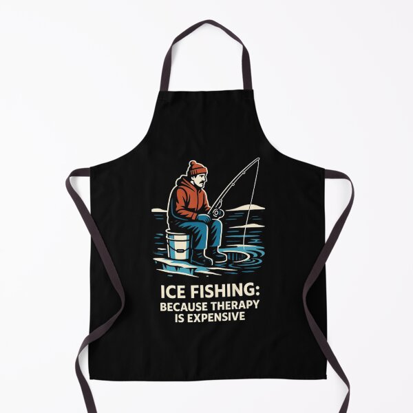 Item preview, Ice Fishing Blueprint - "Because Therapy is Expensive" designed and sold by mAXiBoOM.