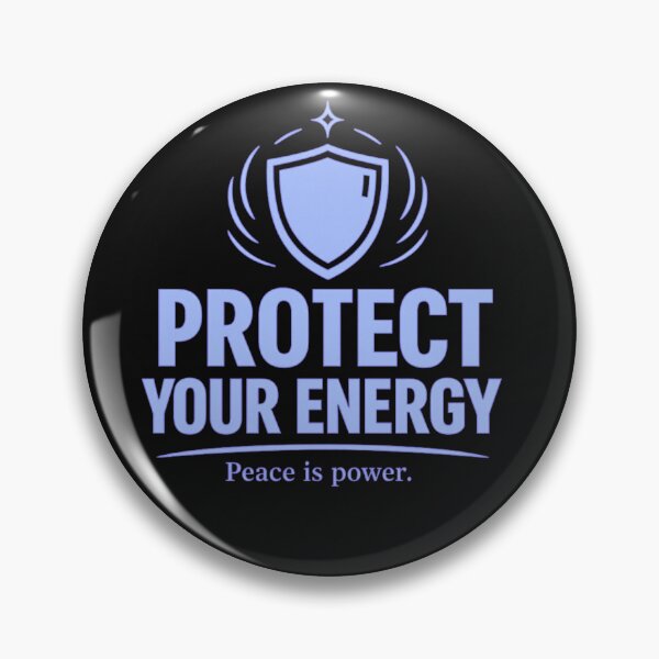 Item preview, Protect Your Energy Shirt – Spiritual Self Care Quote with Shield Aura Symbol designed and sold by AdicretorDesign.