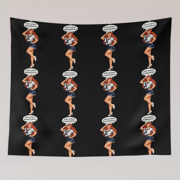 Item preview, Sailor Sweetheart Pin-Up – Retro Redhead Bombshell designed and sold by Bea May Bombshell Studio.