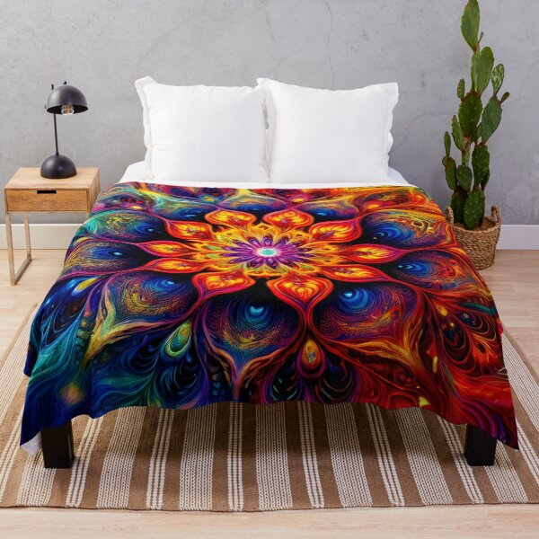 Item preview, Colorful Wallcovering Tapestry, duvet cover, throw blanket, shower curtain designed and sold by CharlottePlaceArt.