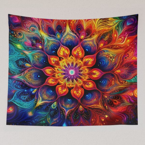 Item preview, Colorful Wallcovering Tapestry, duvet cover, throw blanket, shower curtain designed and sold by CharlottePlaceArt.