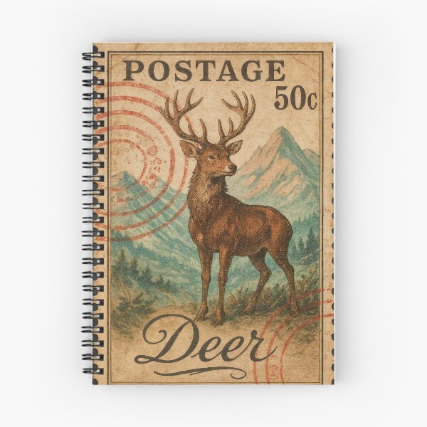 Item preview, Deer Postage Stamp – Vintage Nature Collectible designed and sold by ForeverPrintsOK.