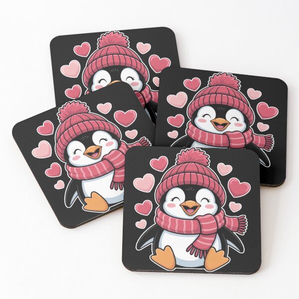 Item preview, Valentine's Day Penguin Heart Balloon Cute designed and sold by Dabbing Turtle Designs.