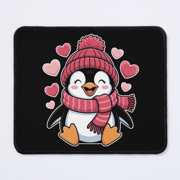 Item preview, Valentine's Day Penguin Heart Balloon Cute designed and sold by Dabbing Turtle Designs.
