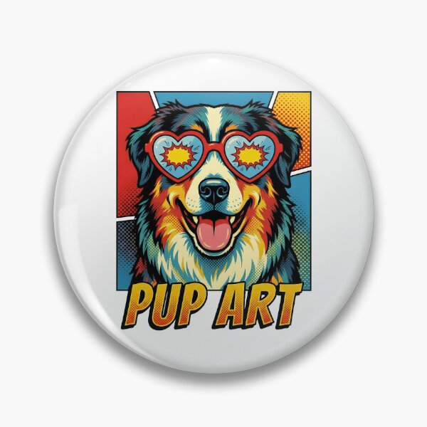Item preview, Pop Art Miniature American Shepherd Retro Dog designed and sold by k3rstman1.