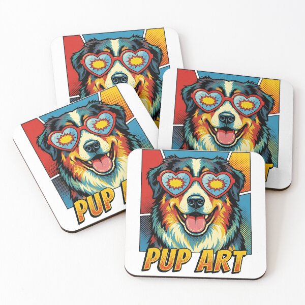 Item preview, Pop Art Miniature American Shepherd Retro Dog designed and sold by k3rstman1.