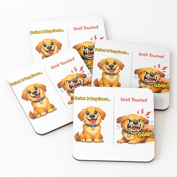 Item preview, Patient Is Very Sweet Until Touched – Funny Veterinary Humor Design designed and sold by Bettybee00.