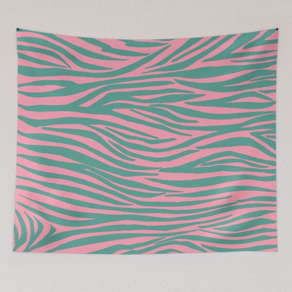 Item preview, Pink and Green Zebra Stripes designed and sold by OneThreeSix.