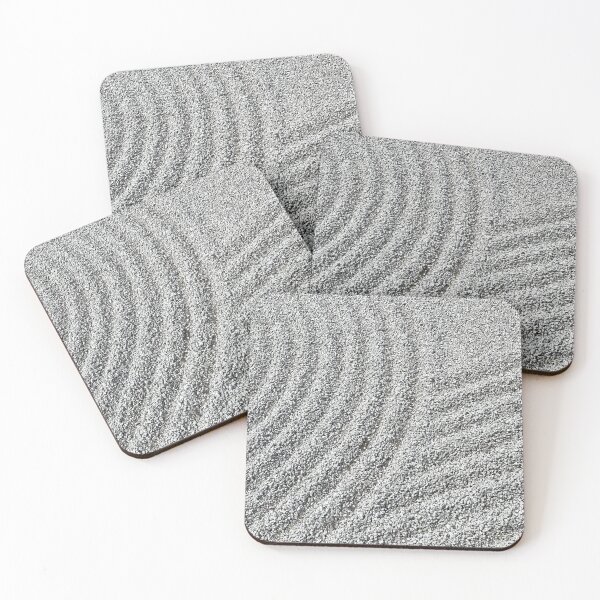 Item preview, Japanese meditation gravel garden, gray abstract pattern  designed and sold by hollycooper.