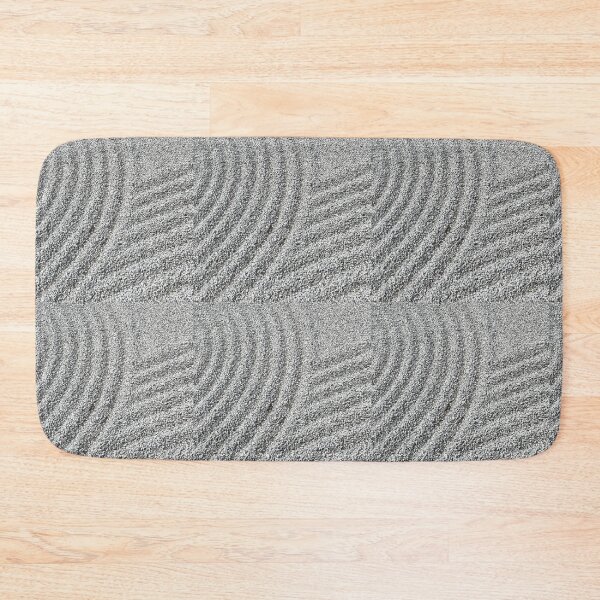 Item preview, Japanese meditation gravel garden, gray abstract pattern  designed and sold by hollycooper.
