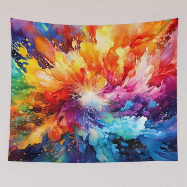 Item preview, Colorful Wallcovering Tapestry, duvet cover, throw blanket, shower curtain designed and sold by CharlottePlaceArt.