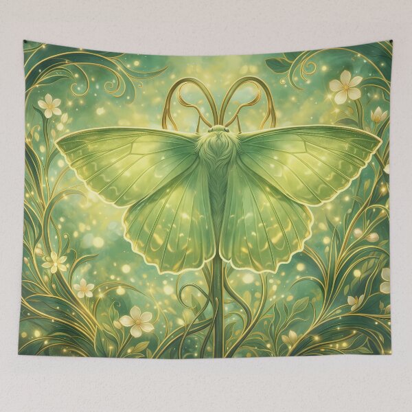Item preview, Mystical Green Moth designed and sold by cuprum.
