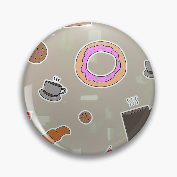 Item preview, "Café Treats Illustration with Cakes, Cookies, and Coffee" designed and sold by nighttime1990.