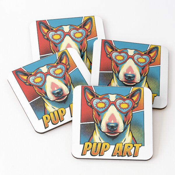 Item preview, Pop Art Miniature Bull Terrier Retro Dog designed and sold by k3rstman1.