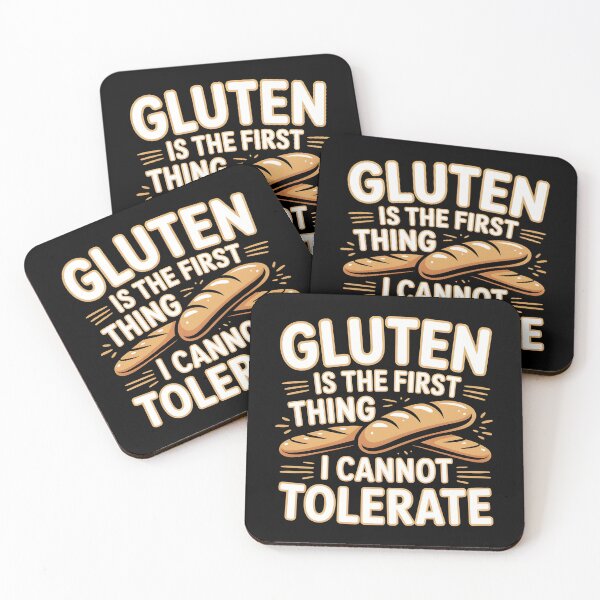 Item preview, Gluten Is The First Thing I Cannot Tolerate – Gluten Free Humor Design designed and sold by SaritaVerseArt.