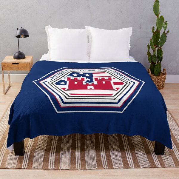 Item preview, United States of America Castle Hexagon Emblem – Patriotic Red Castle Design for Veterans, Military Engineers, and Proud Americans designed and sold by GFamilyC.