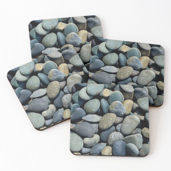 Item preview, River rocks, beach stones, river bed,  pebble pattern designed and sold by hollycooper.