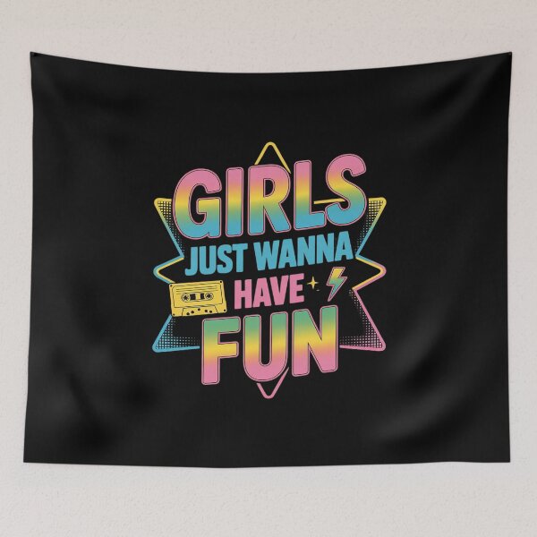 Item preview,  80's Girls Just Wanna Have Fun 80s Birthday Girl 4 designed and sold by MarkLeedsArt.