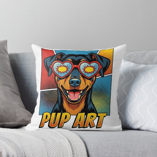 Aperçu de l'œuvre Pinscher miniature rétro pop art créée et vendue par k3rstman1.