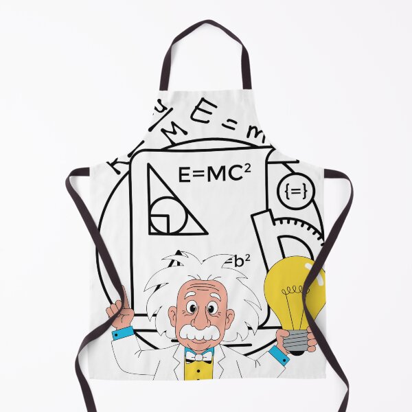 Item preview, Funny Scientist Cartoon With Math Formulas and Bright Idea Lightbulb designed and sold by GoldenSparkleShop.